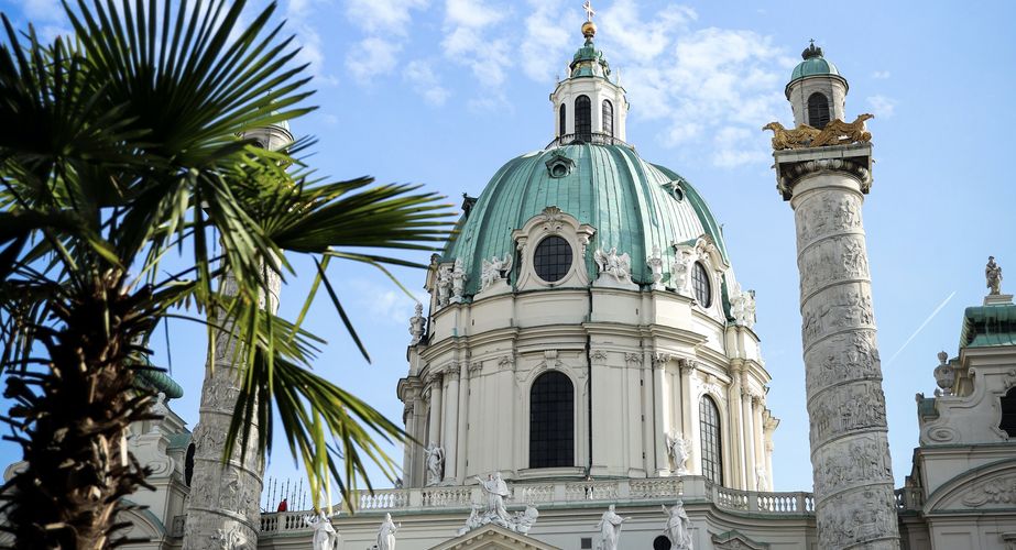 Karlskirche, Wenen, Oostenrijk Karlskirche, Wenen, Oostenrijk